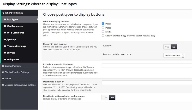 Plugin easy social share buttons forr wordpress