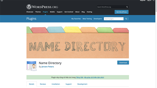 Plugin Name Directory