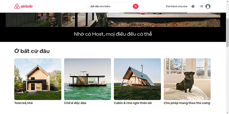 Trang chủ Airbnb