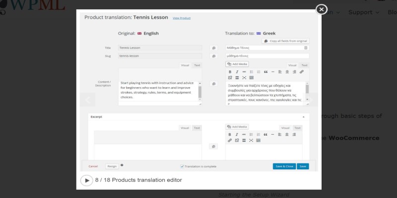 products translation editor