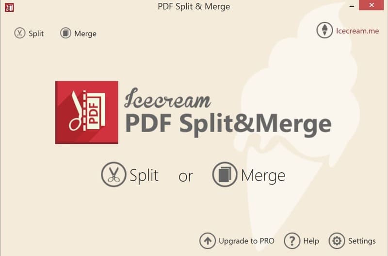Icecream PDF Split & Merge nối, tách file PDF