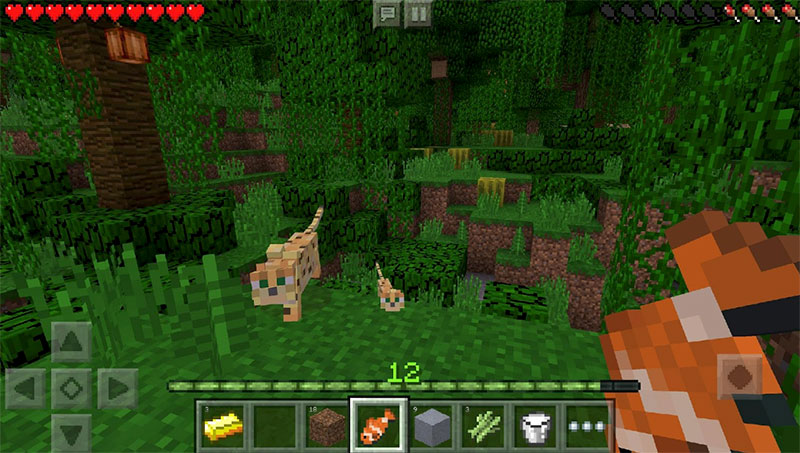 Khu rừng và động vật trong Minecraft sống động như thật