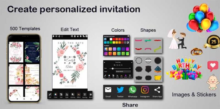 Tải invitation maker Apk – App thiết kế thiệp mời miễn phí