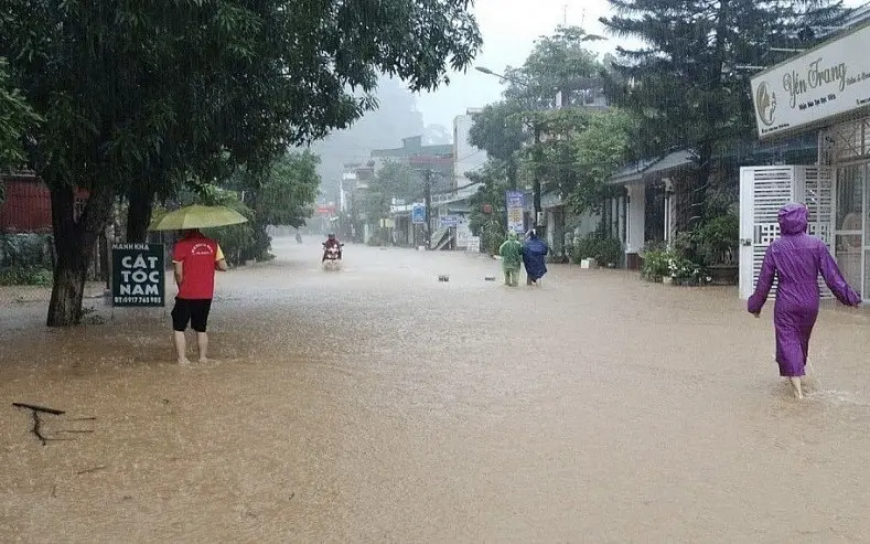 Mưa lớn ở Hà Giang