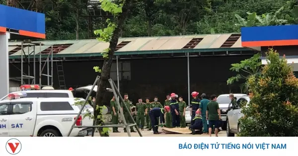 hiện trường vụ nổ