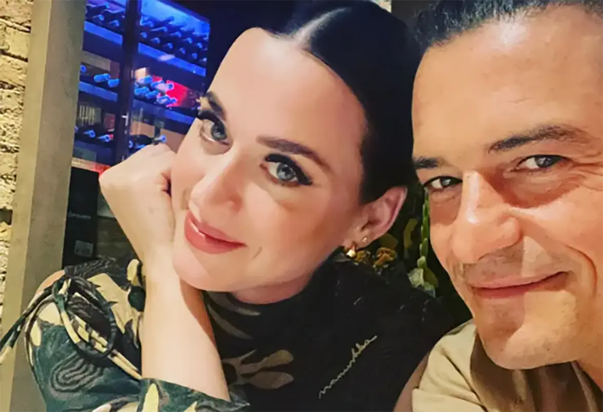 Katy Perry and Orlando Bloom with daughter