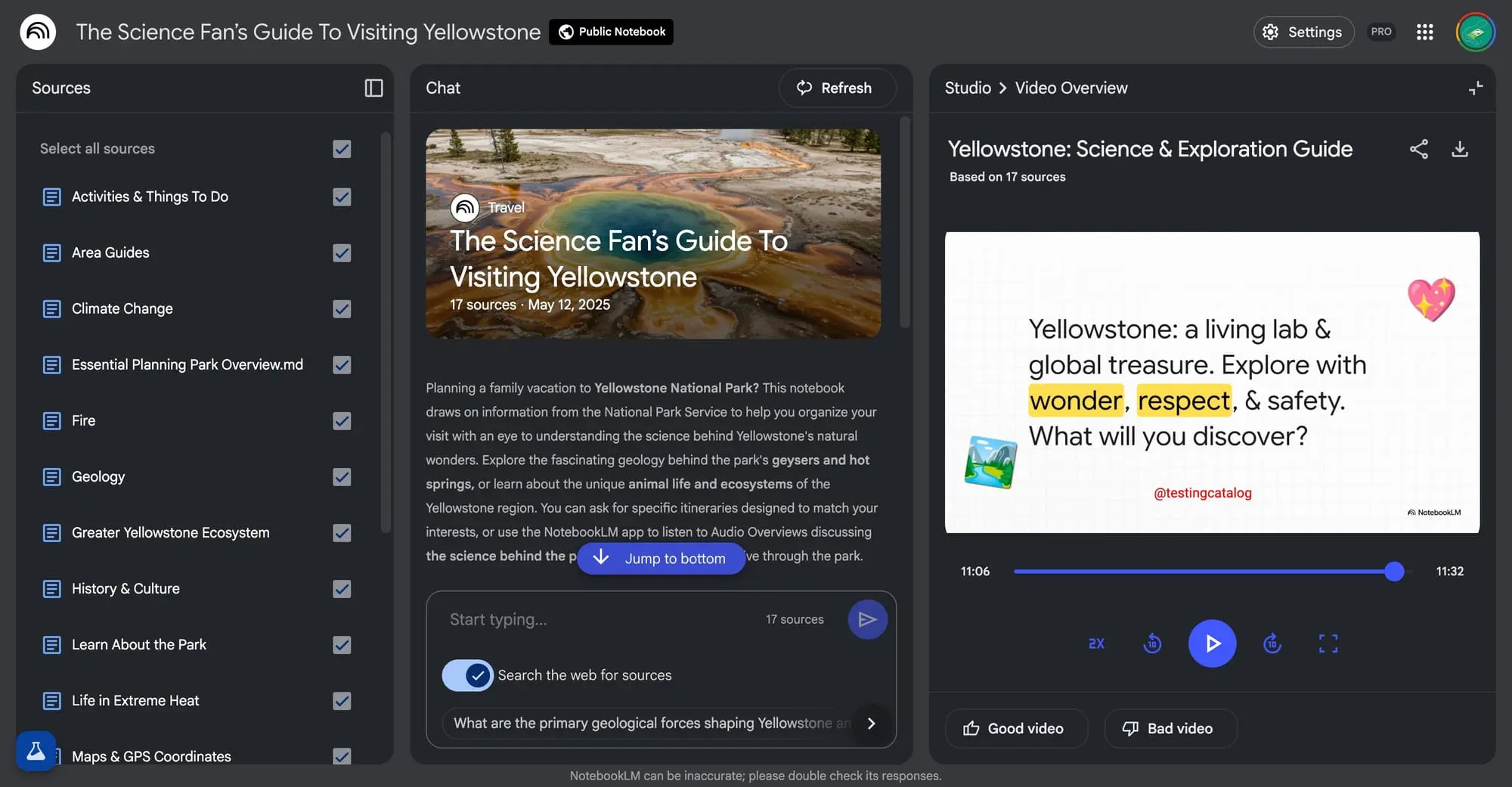 kpxowe The Science Fan s Guide To Visiting Yellowstone NotebookLM 07 26 2025 01 25 AM