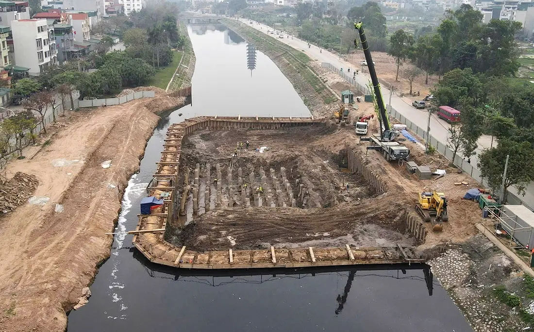 Cảnh quan sông Tô Lịch