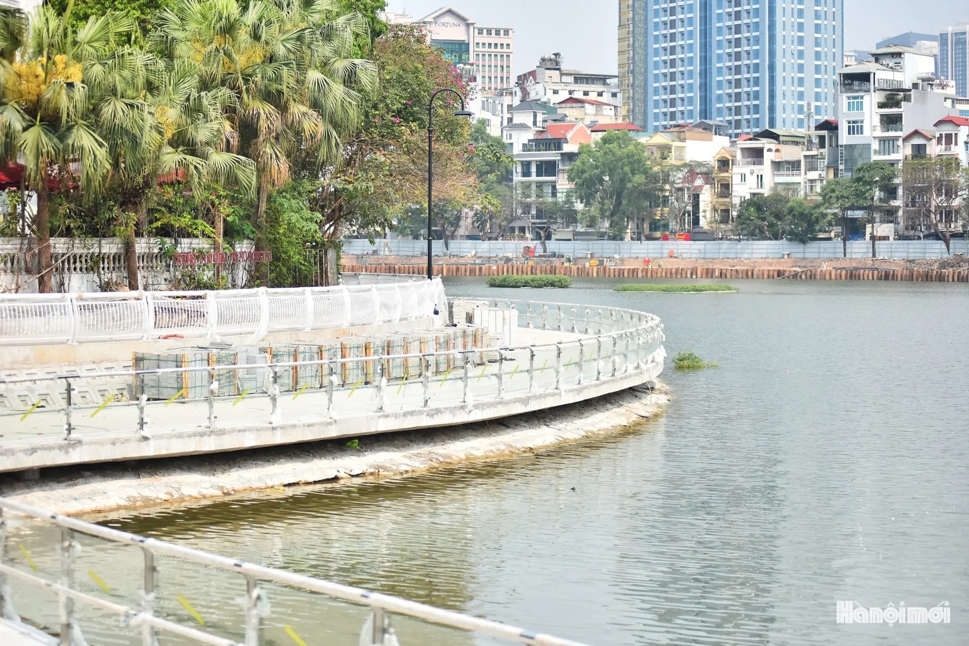 Hồ Hoàng Cầu đang cải tạo