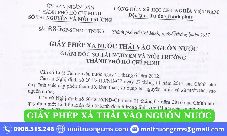 p7amsd giay phep xa thai vao nguon nuoc