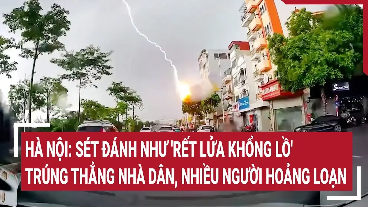 Sét đánh vào nhà cao tầng