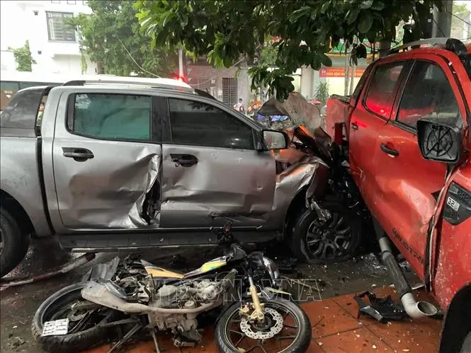 hiện trường vụ tai nạn