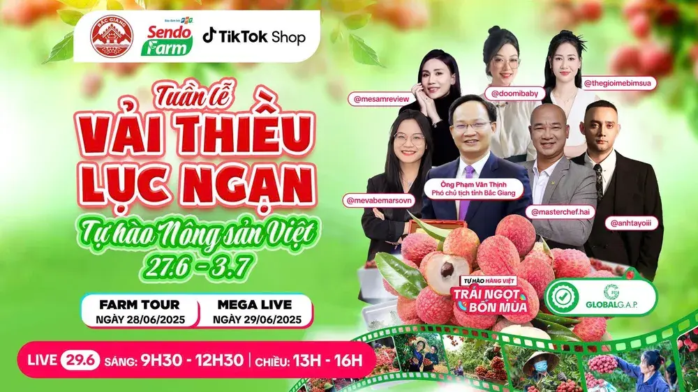 Chương trình livestream vải thiều Lục Ngạn
