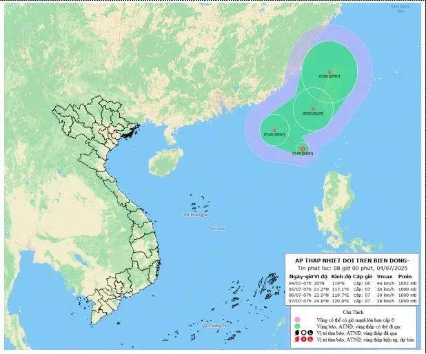 Dự báo bão và áp thấp nhiệt đới năm nay