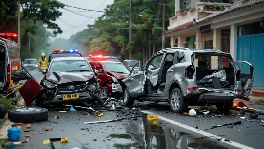 ak509v Tai Xe O To Dot Quy Gay Tai Nan Nghiem Trong O Thu Duc
