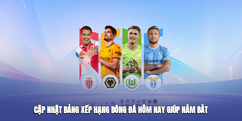 cap nhat bang xep hang bong da hom nay giup nam bat