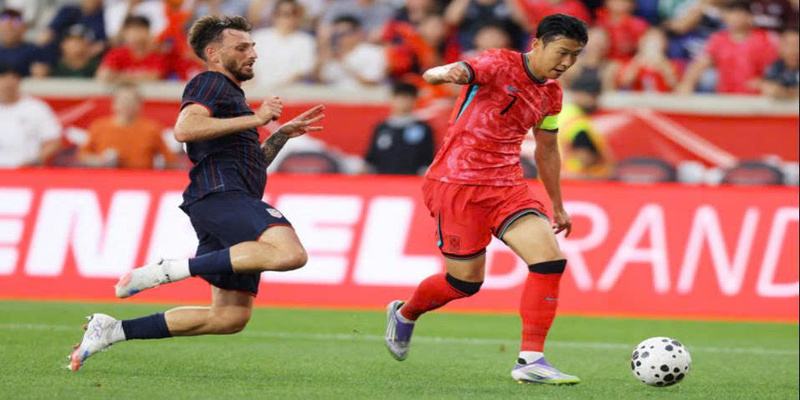 son heung min but toc tren san co