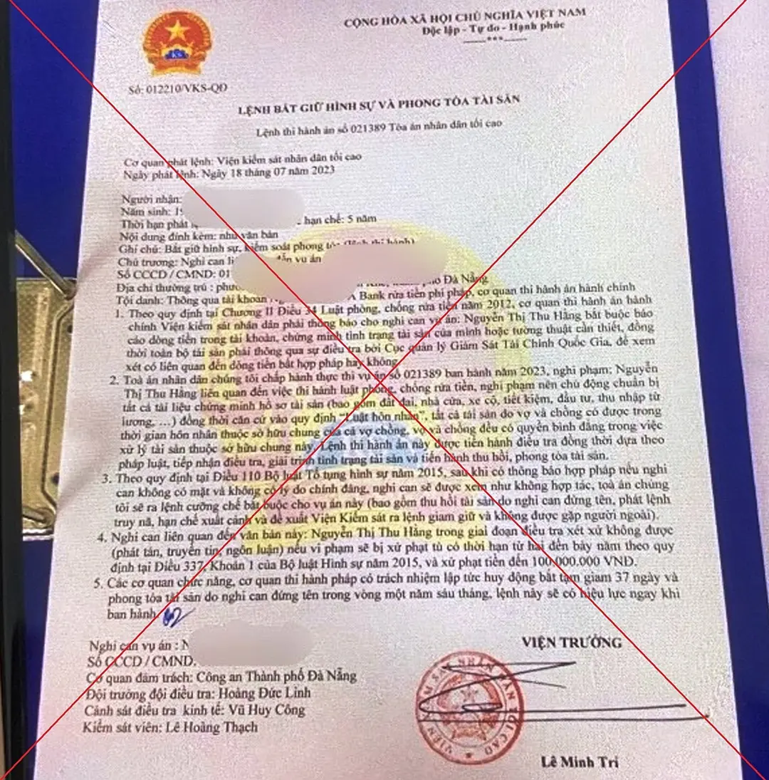 u5vbkr doi tuong lam gia lenh bat giu de lua dao 0
