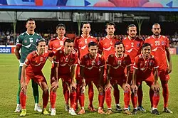 uj1noh Nepal national football team at the 2021 SAFF Championship final