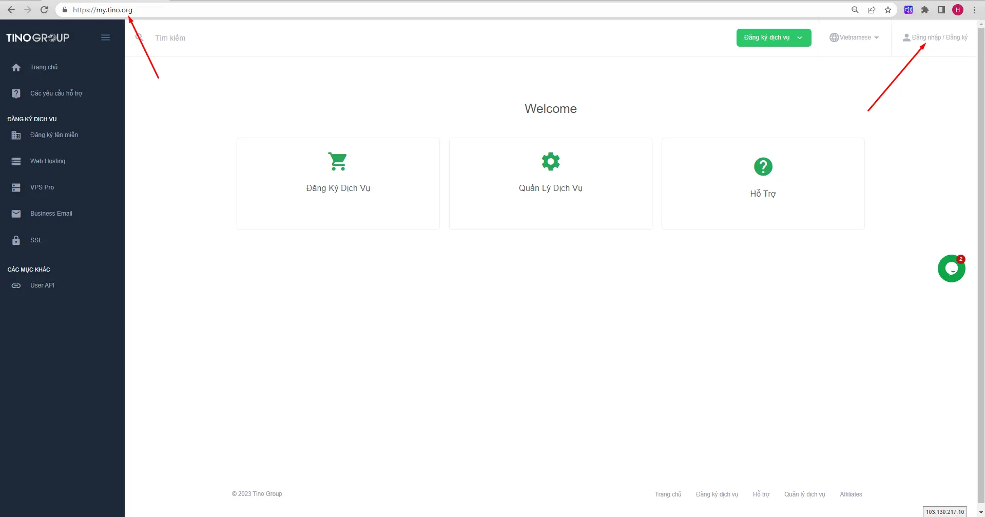 265t0z dang ky ten mien tai tinohost