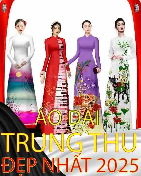 7e9mj7 vai ao dai trung thu 2025 mau ao dai dep nhat cho ngay doan vien