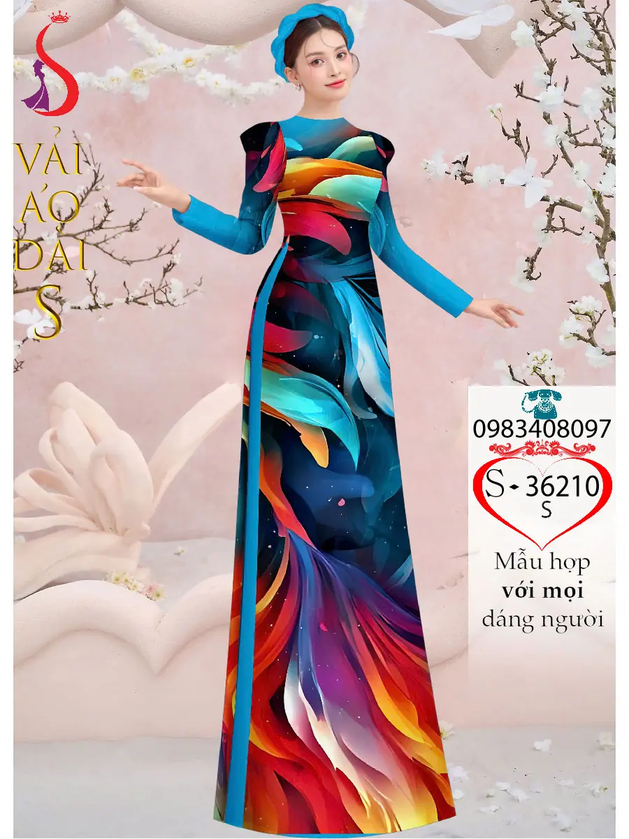 f06a7b Ao dai 3d dep nhat phong cach tre trung cuon hut cua Vai Ao Dai S 36210 01