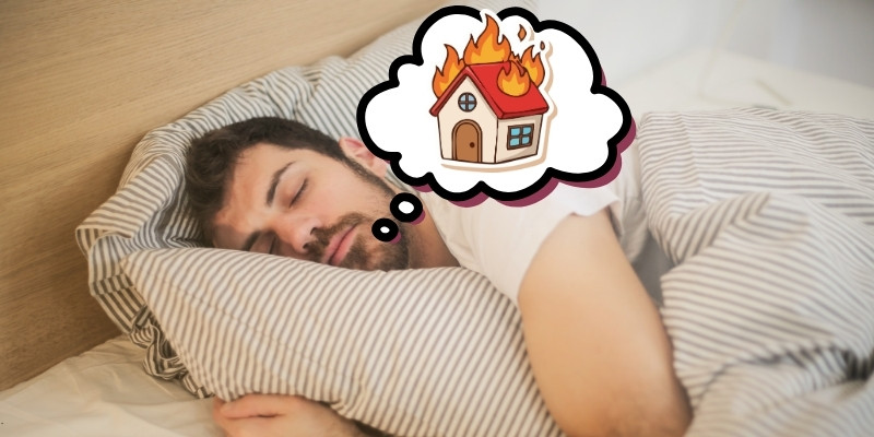 giai ma giac mo thay chay nha