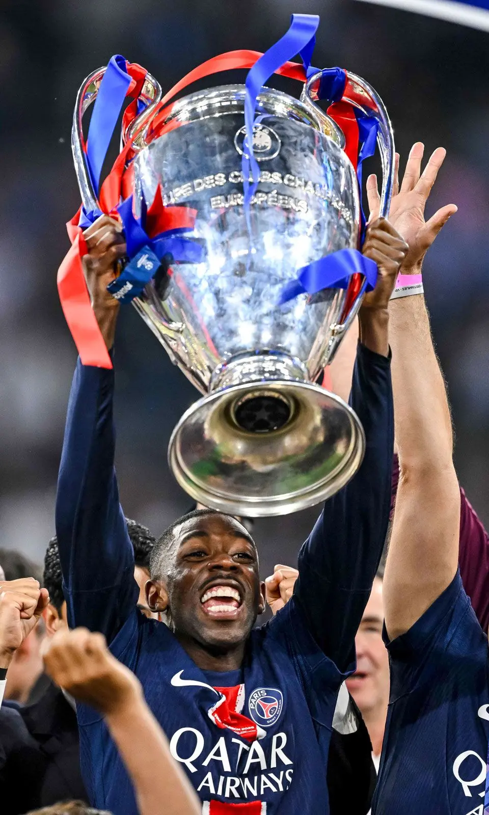 3zyg7z Ousmane Dembele Lifts Trophy As Paris Saint Germain Win 2025 UEFA Champions League Final Munich