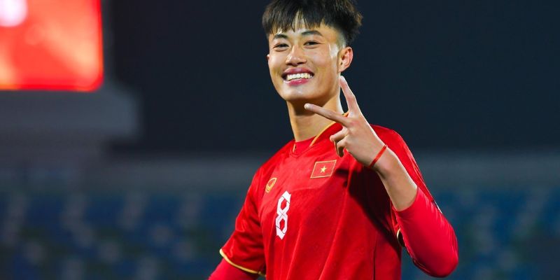 Nguyễn Văn Trường trong màu áo đội tuyển Việt Nam với phong thái tự tin