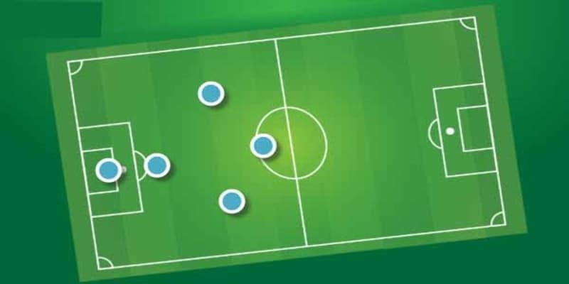 Sơ đồ 2-1-1 trong bóng đá sân 5 người
