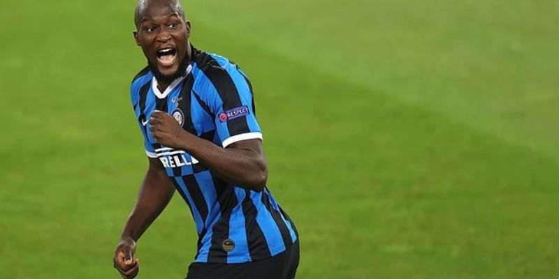 Lukaku ở màu áo Inter Milan.