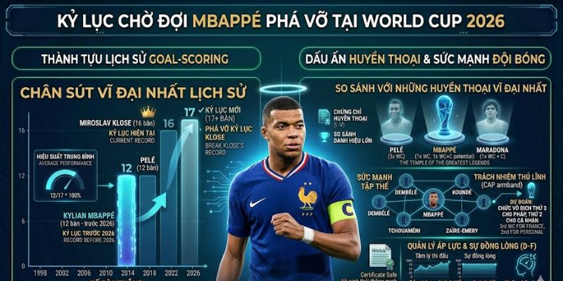 Kylian Mbappé 2026: Khi Tốc Độ Hòa Quyện Cùng Bản Lĩnh Thủ Lĩnh