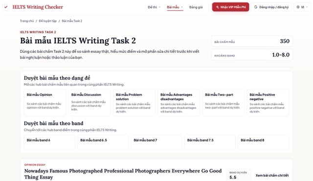 Luyện IELTS Writing bằng AI