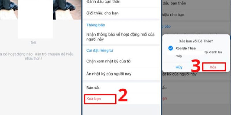 Cách hủy kết bạn trên Zalo trong một nốt nhạc